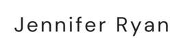 Text 'Jennifer Ryan' in black on a white background