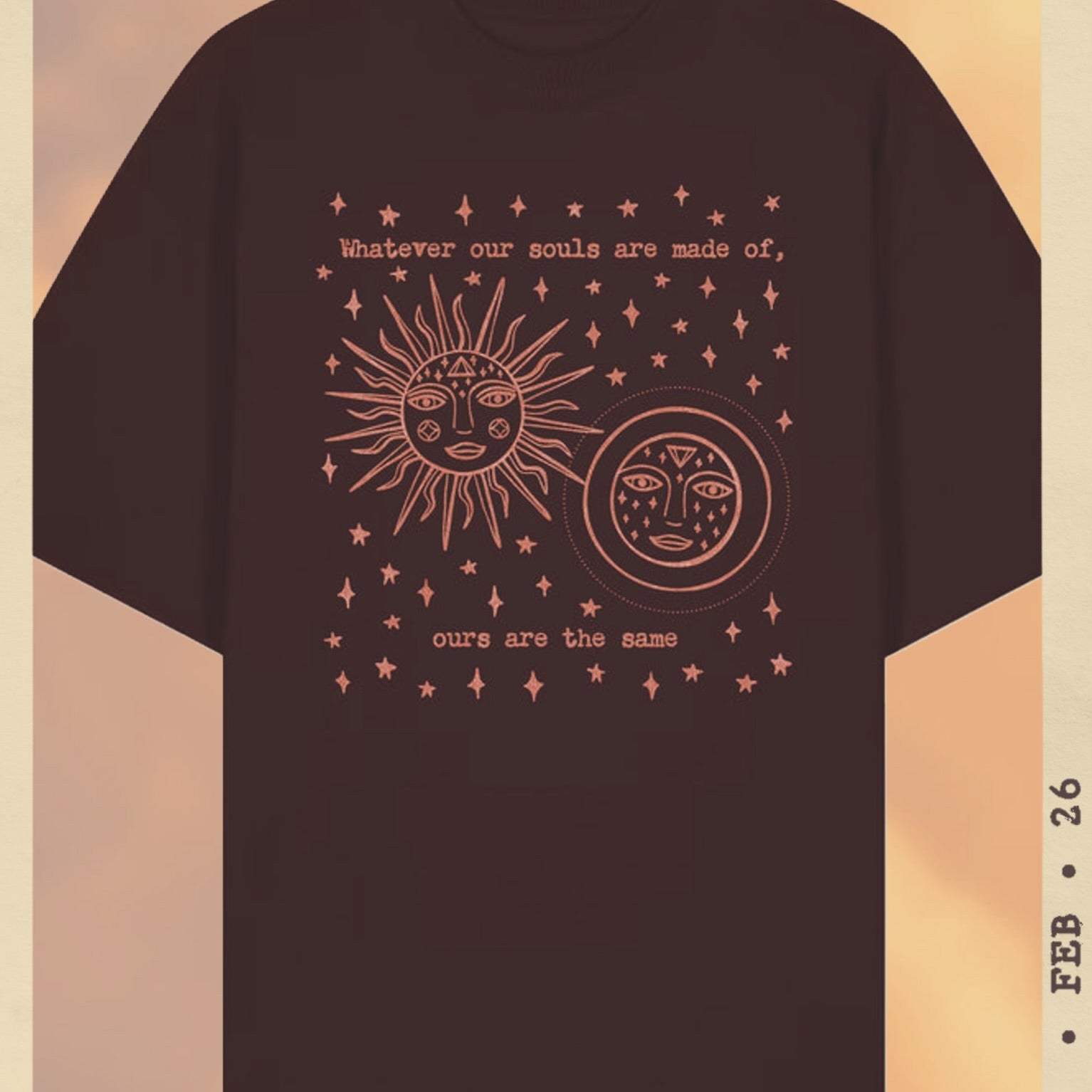 Sun and Moon - Oversized Boho Tee