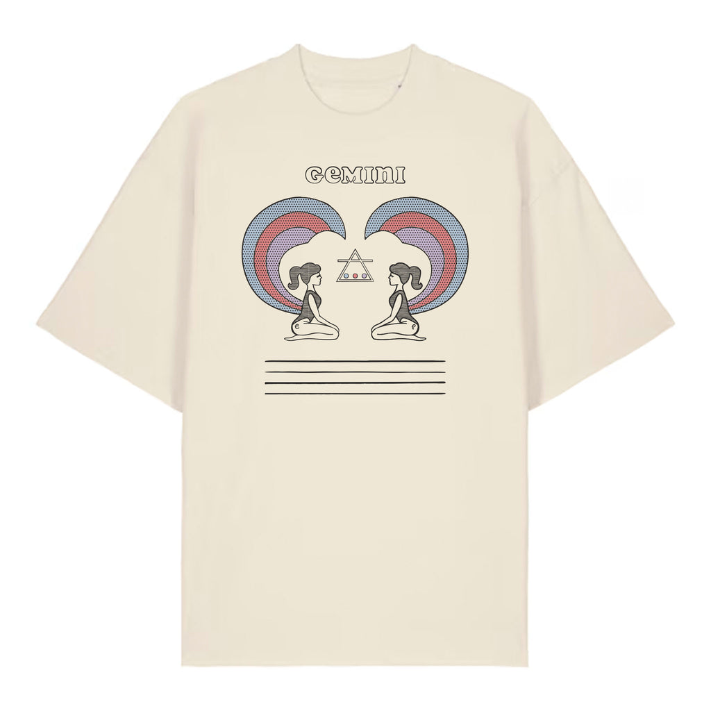 Gemini Zodiac T-Shirt – Oversized Boyfriend Tee