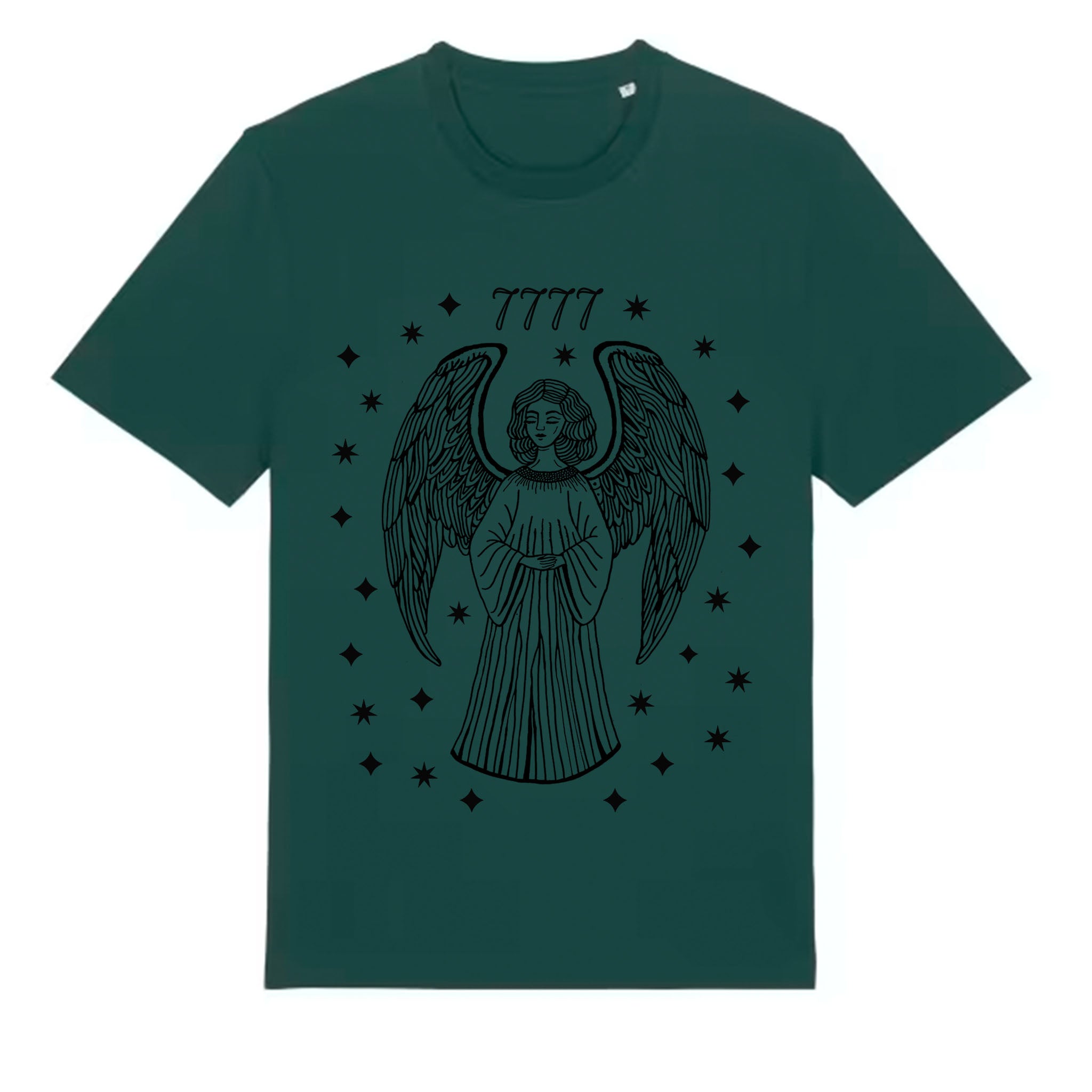7777 Angel Numbers - Premium Organic Cotton Ethical Tee