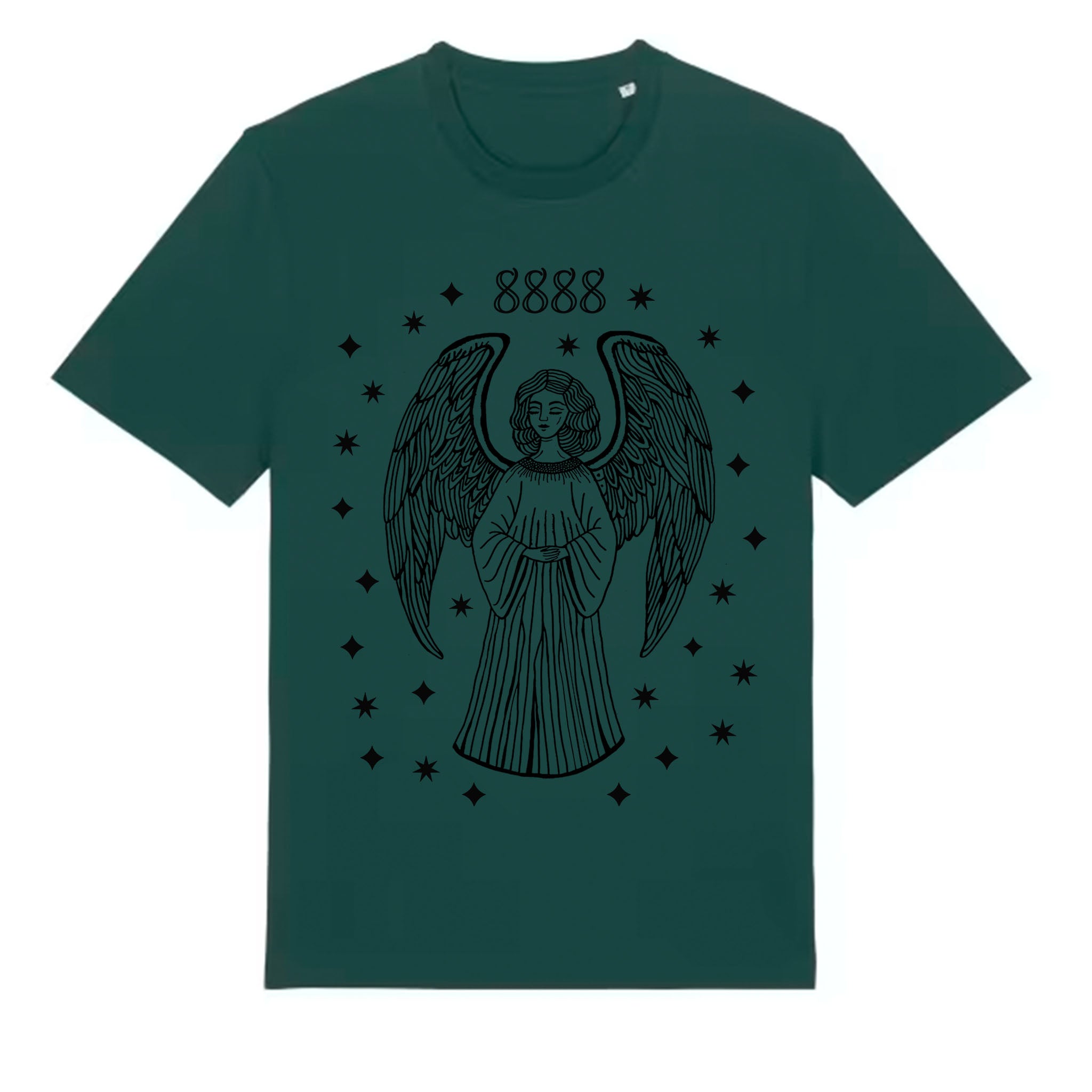 8888 Angel Numbers - Premium Organic Cotton Ethical Tee