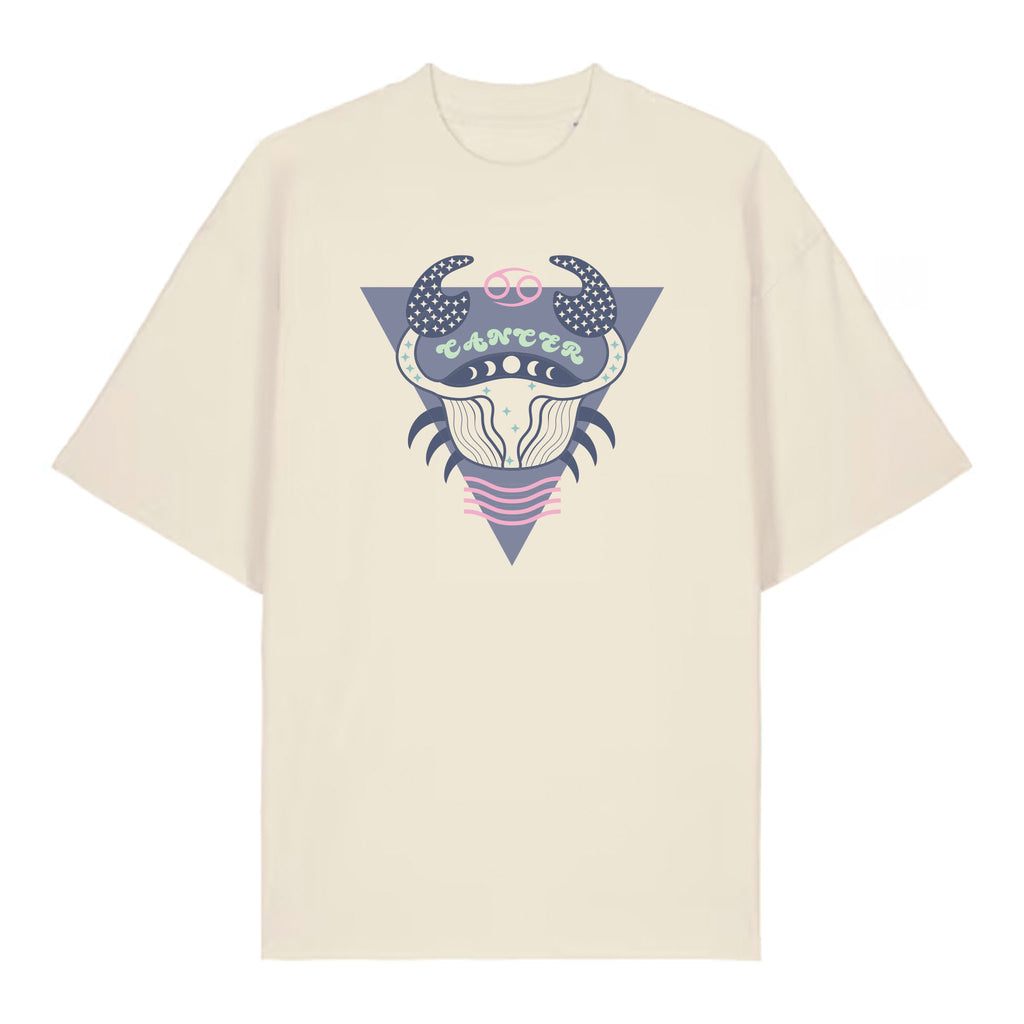 Cancer Zodiac T-Shirt – Oversized Boyfriend Tee