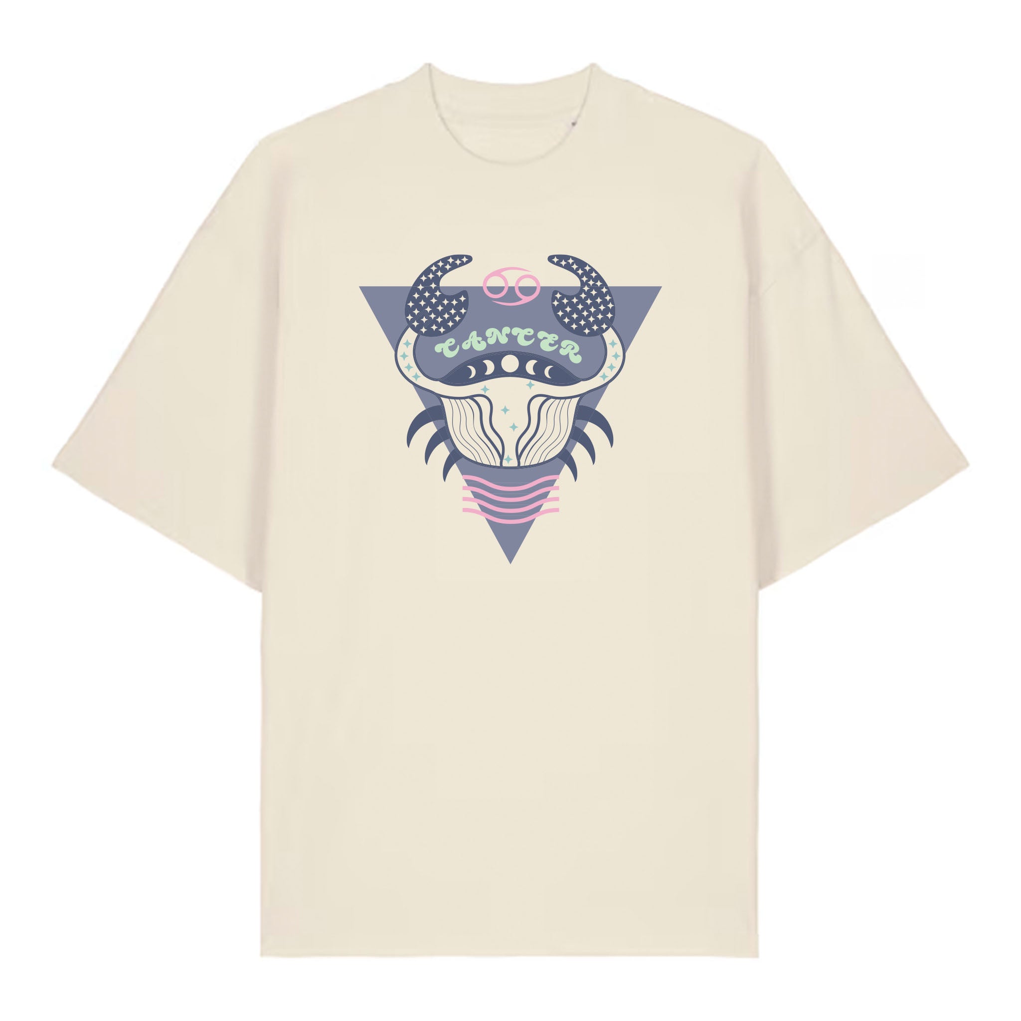 Cancer Zodiac T-Shirt – Oversized Boyfriend Tee