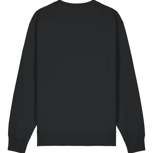 Black sweatshirt on a white background