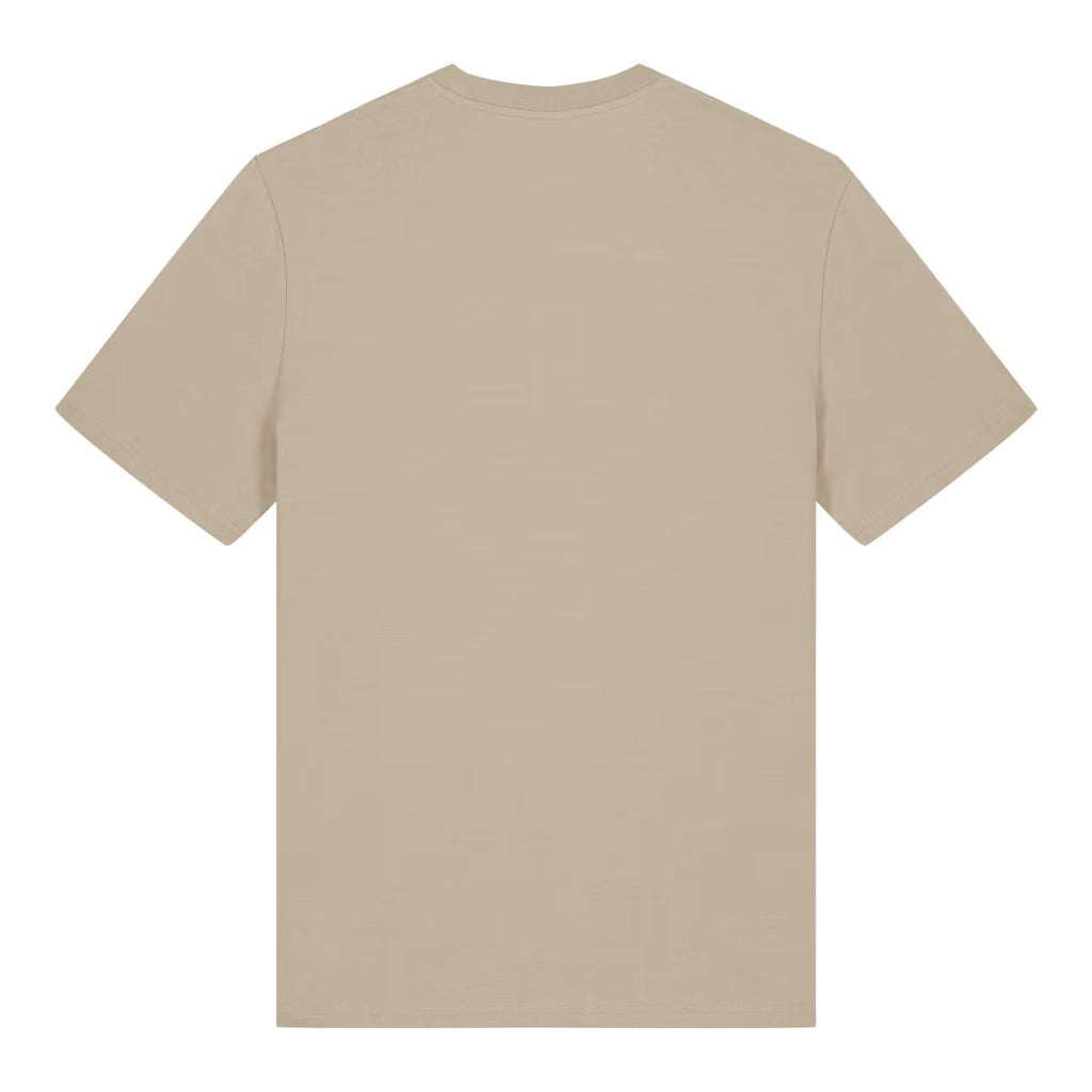Beige t-shirt on a white background