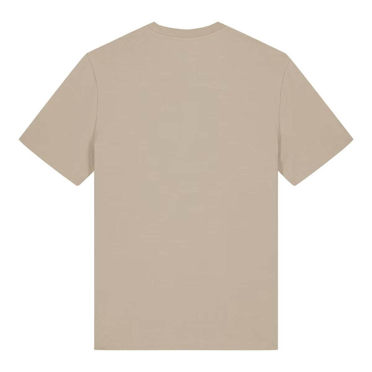 Beige t-shirt on a white background
