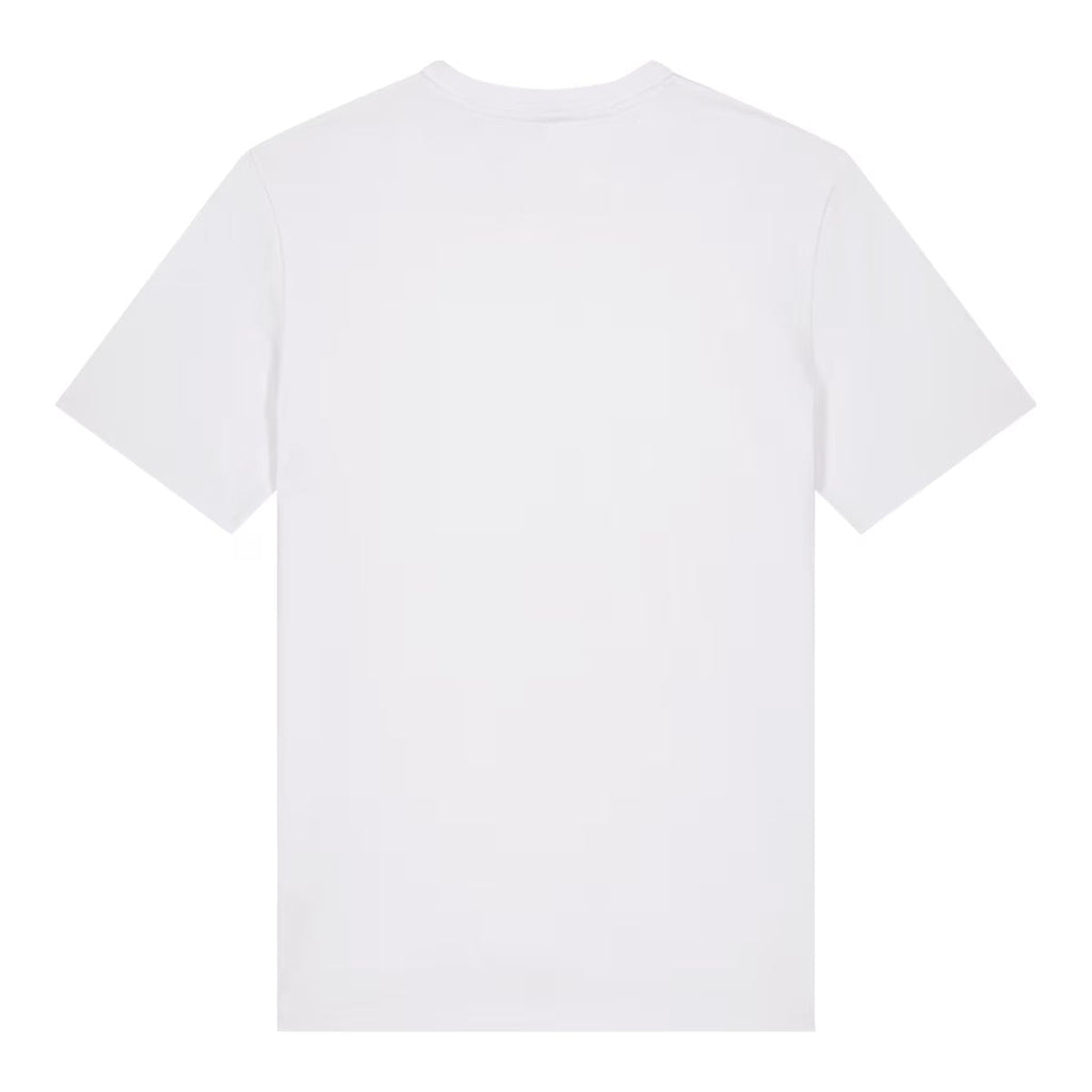 Plain white t-shirt on a white background