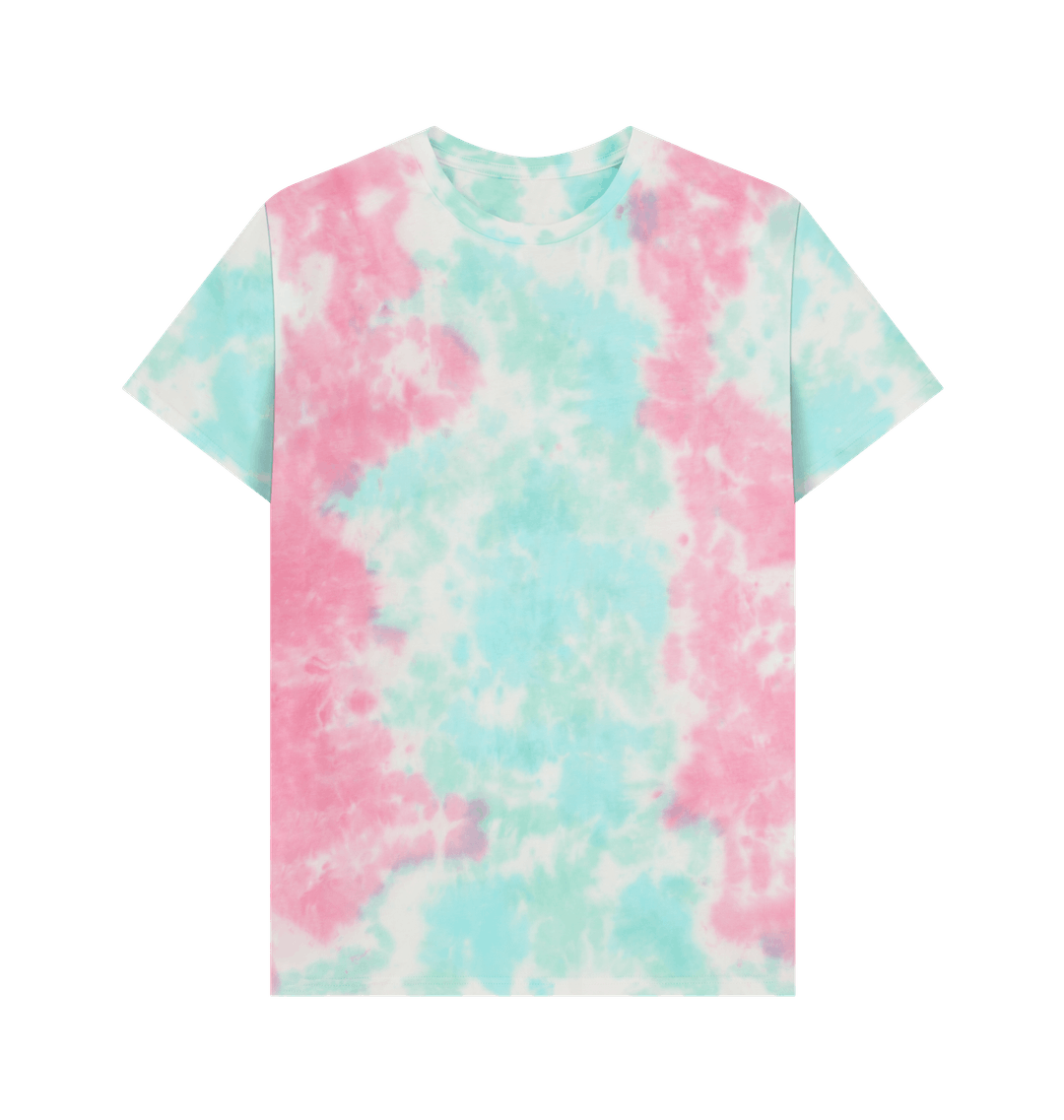 Pastel Tie Dye Printed Premium T-Shirt Front