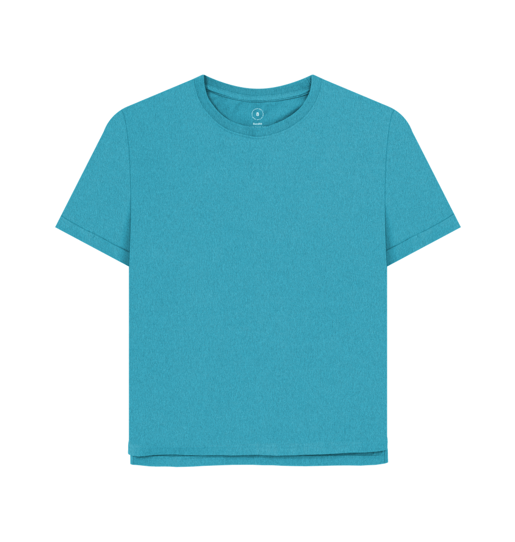 Ocean Blue Printed T-shirt Front