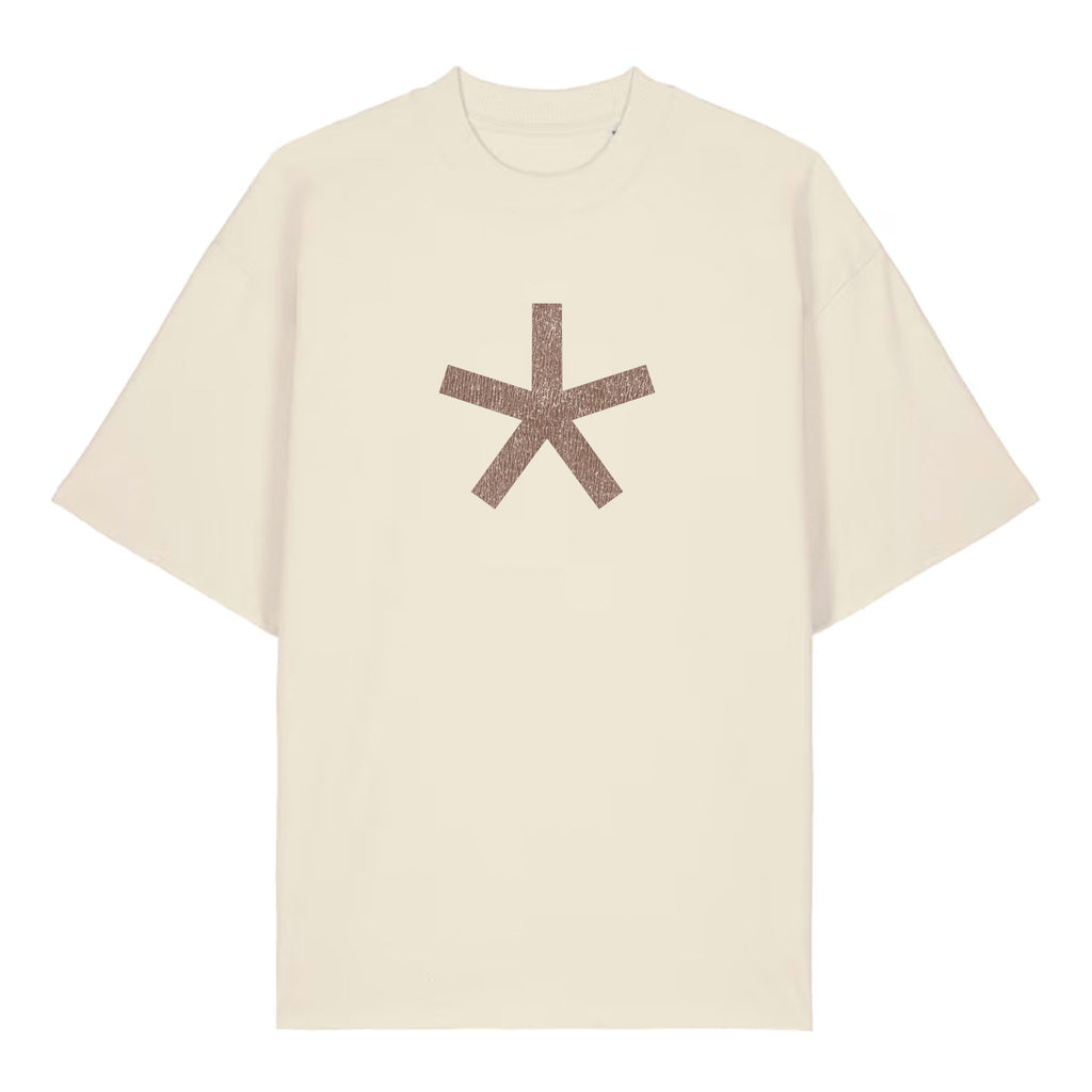 Minimalist Numerology - 5 - Oversized Natural Organic Cotton