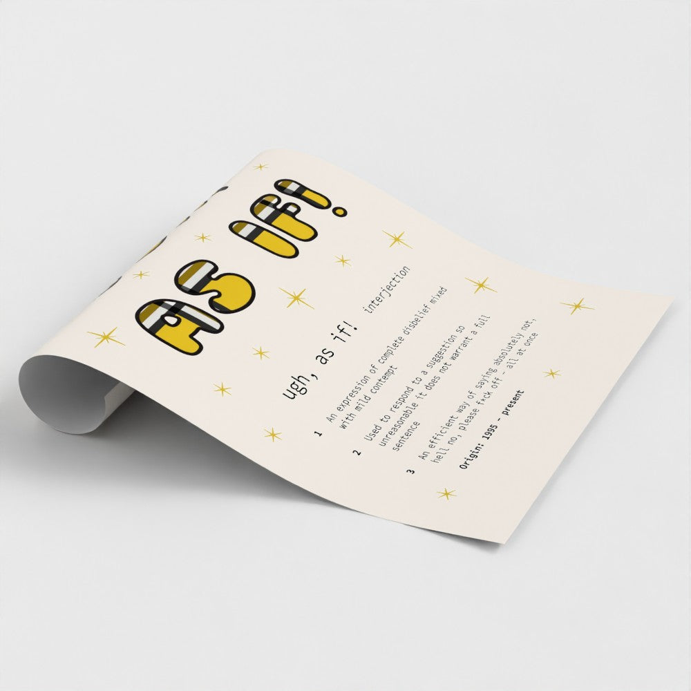 Ugh, As if! 90s Cher - Art Print