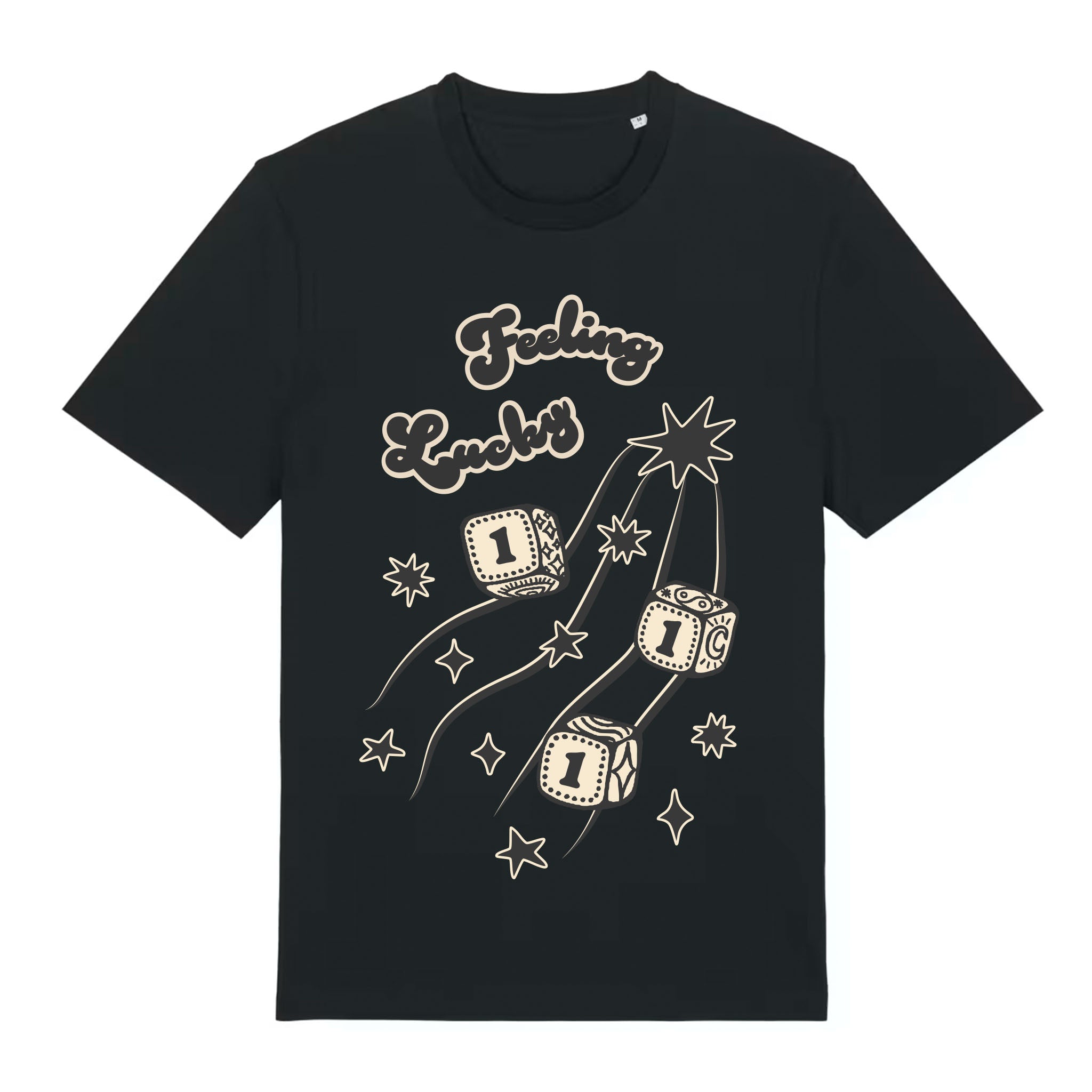 Retro Angel Numbers Lucky Dice - 111 - Organic Cotton T-Shirt