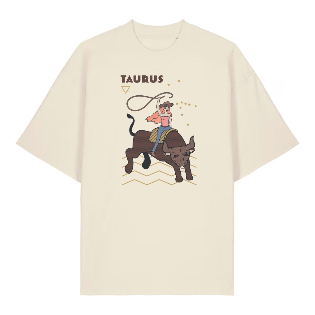 Taurus Zodiac T-Shirt – Oversized Boyfriend Tee