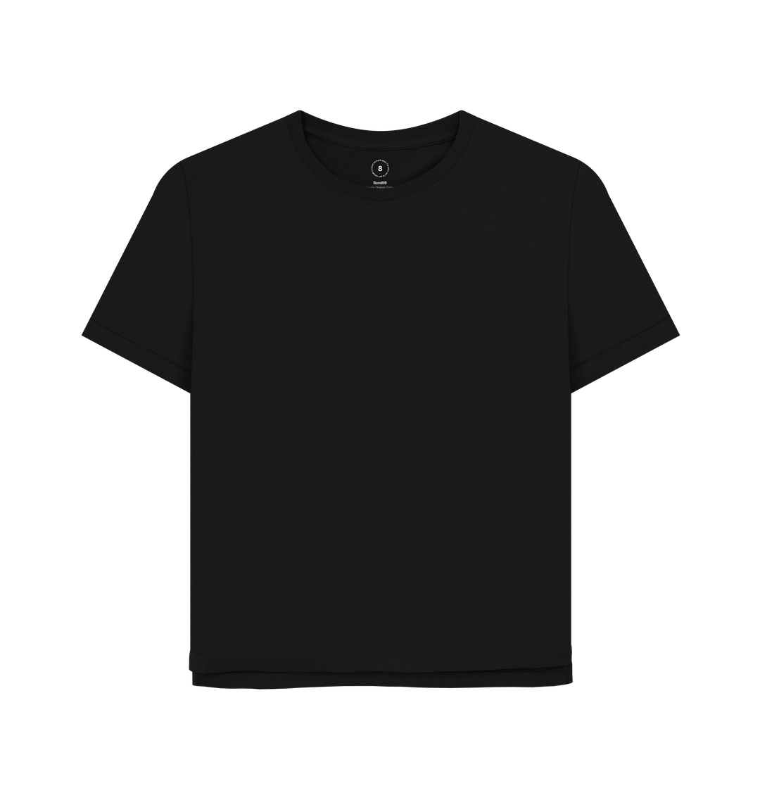 Black Printed T-shirt Front
