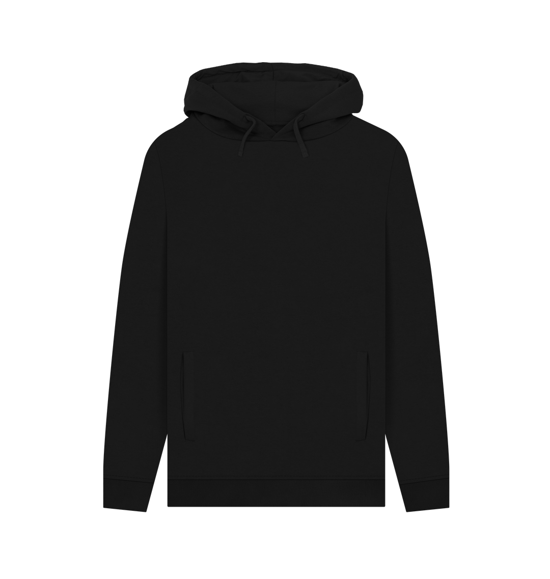 Black Recycled Hoody Front